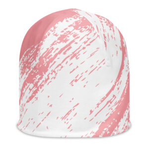 Beanie kepurė. 'Blush Strokes' dizainas