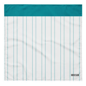 Multifunkcinė bandana. 'Teal Stripes' dizainas