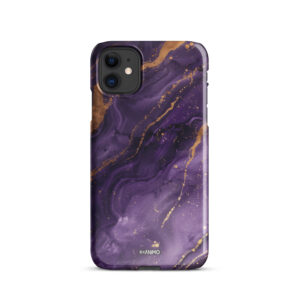Snap dėklas įv. iPhone modeliams. 'Aurora Marble' dizainas