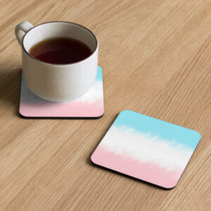 Kamštinis padėkliukas su spauda. 'Pastel Sky' dizainas