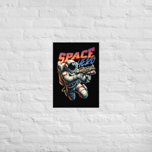 Paveikslas be rėmelio. 'Space man' dizainas